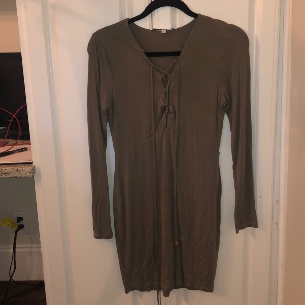Lovers and friends green mini dress - size medium